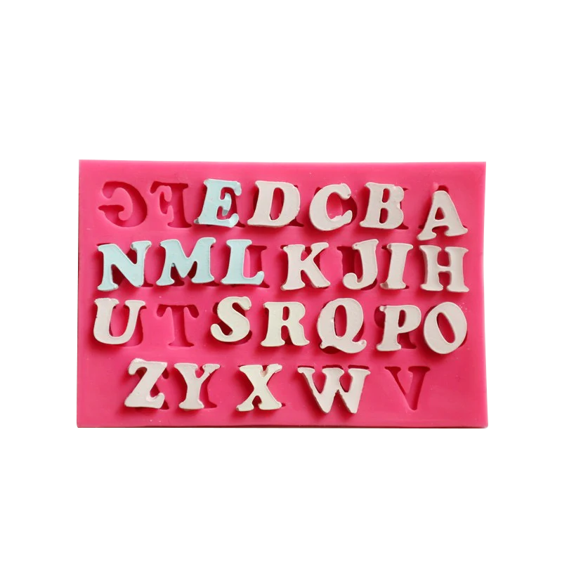 Domed Uppercase Alphabet - Silicone Mold –