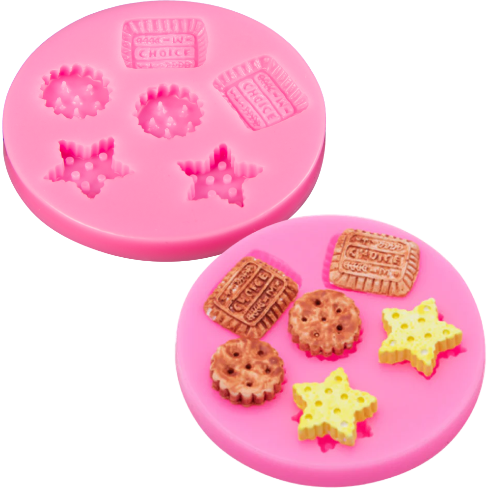 Find the top deals on Clay Studio Star And Round Cookies Silicone Mold for  Polymer Clay and Resin 7.3x0.8cm ANH