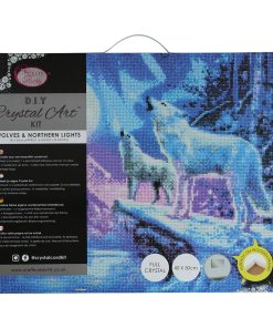 Wolves & Northern Lights Framed Crystal Art Kit 40x50cm – Craft Buddy