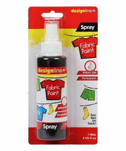 Get Design Line Fabric Spray Paint Asphalt Black 118ml 496 for