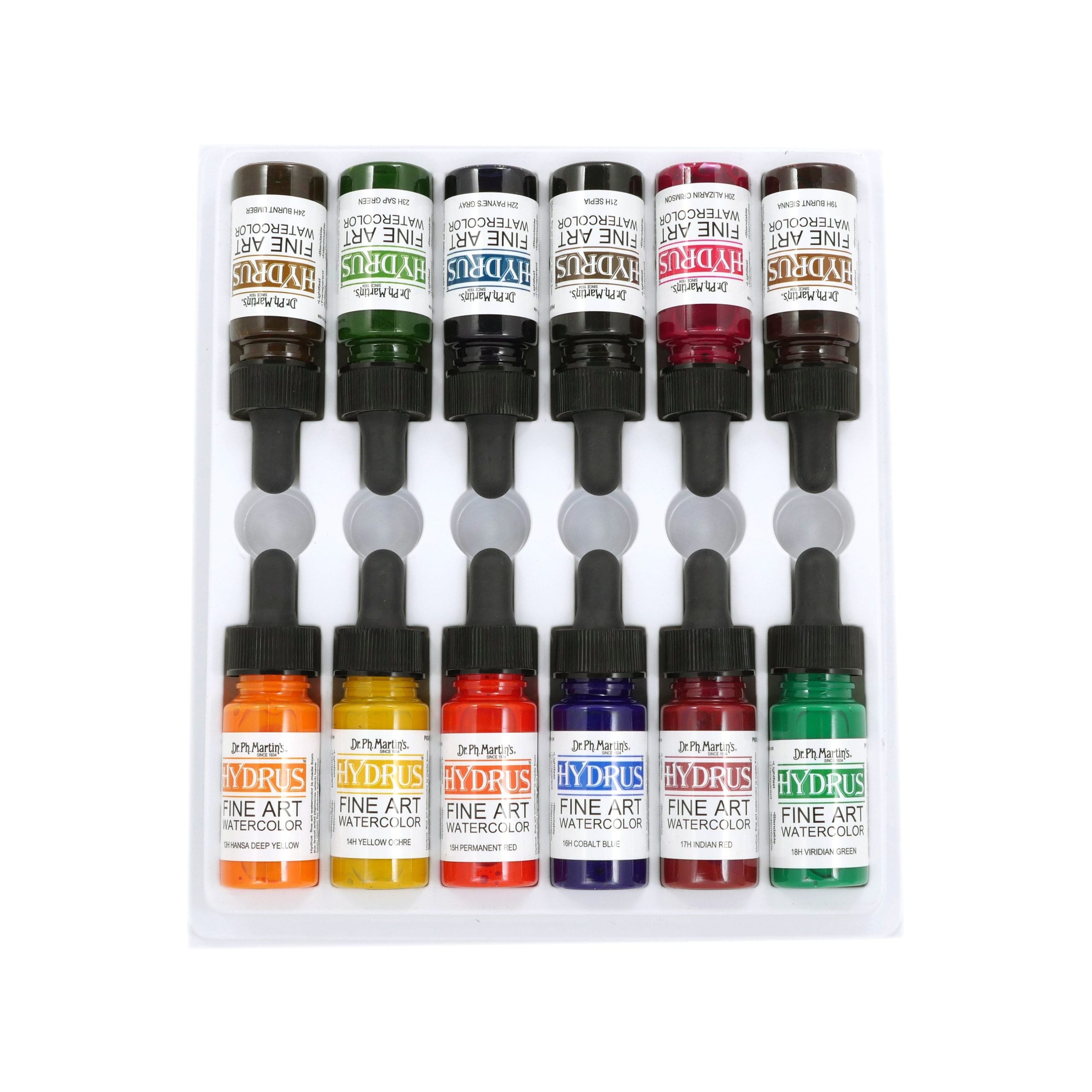 Buy the best Dr. Ph. Martin's Hydrus Fine Art Watercolour Paint 14.78ml Set  of 12 (Set 2) SAL for unbeatable prices