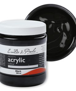 Eraldo Di Paolo Acrylic Paint Black 500ml 904 Now is the moment to