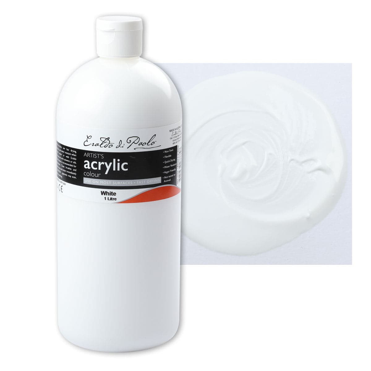 Find our curated selection of the highest-quality Eraldo Di Paolo Acrylic  Paint White 1 Litre 904