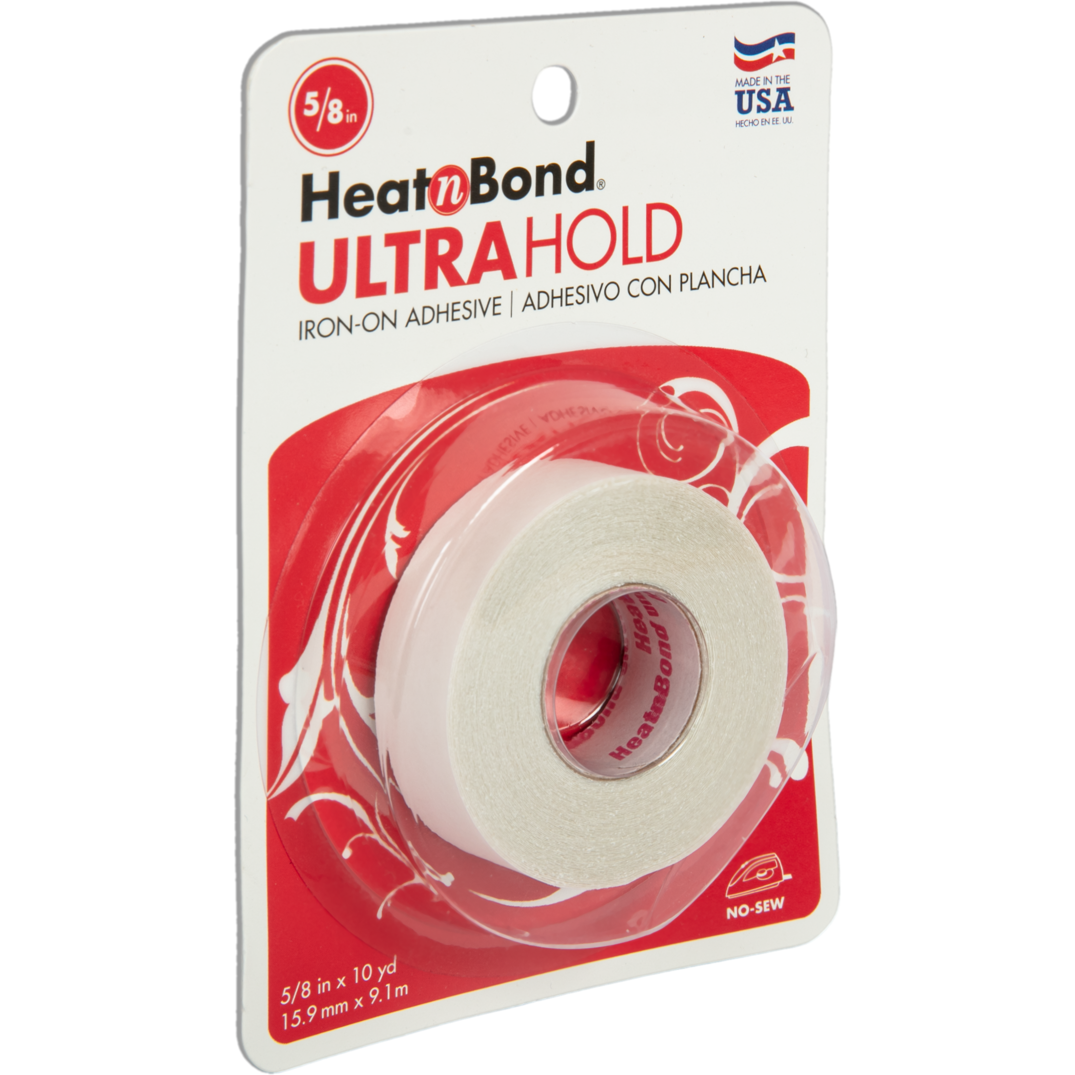  HeatnBond UltraHold Iron-On Adhesive, 5/8 Inch x 10