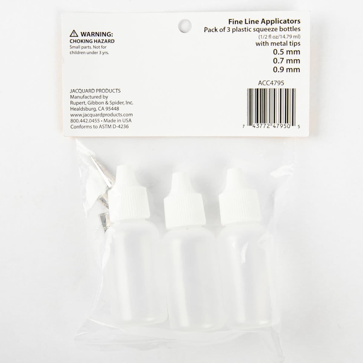 Squeeze Bottle with Tips - Pack of 3