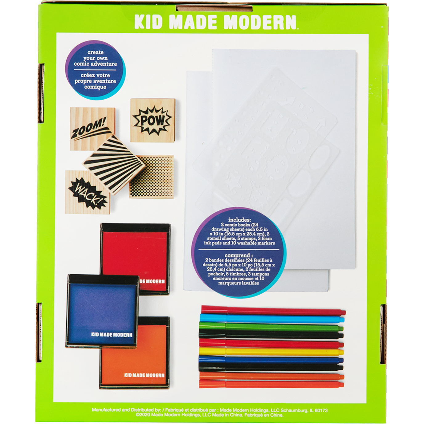 Kid Made Modern Craft Set Comic Book Kit - Kids Arts and Crafts  Toys, Storytelling for Kids : Office Products