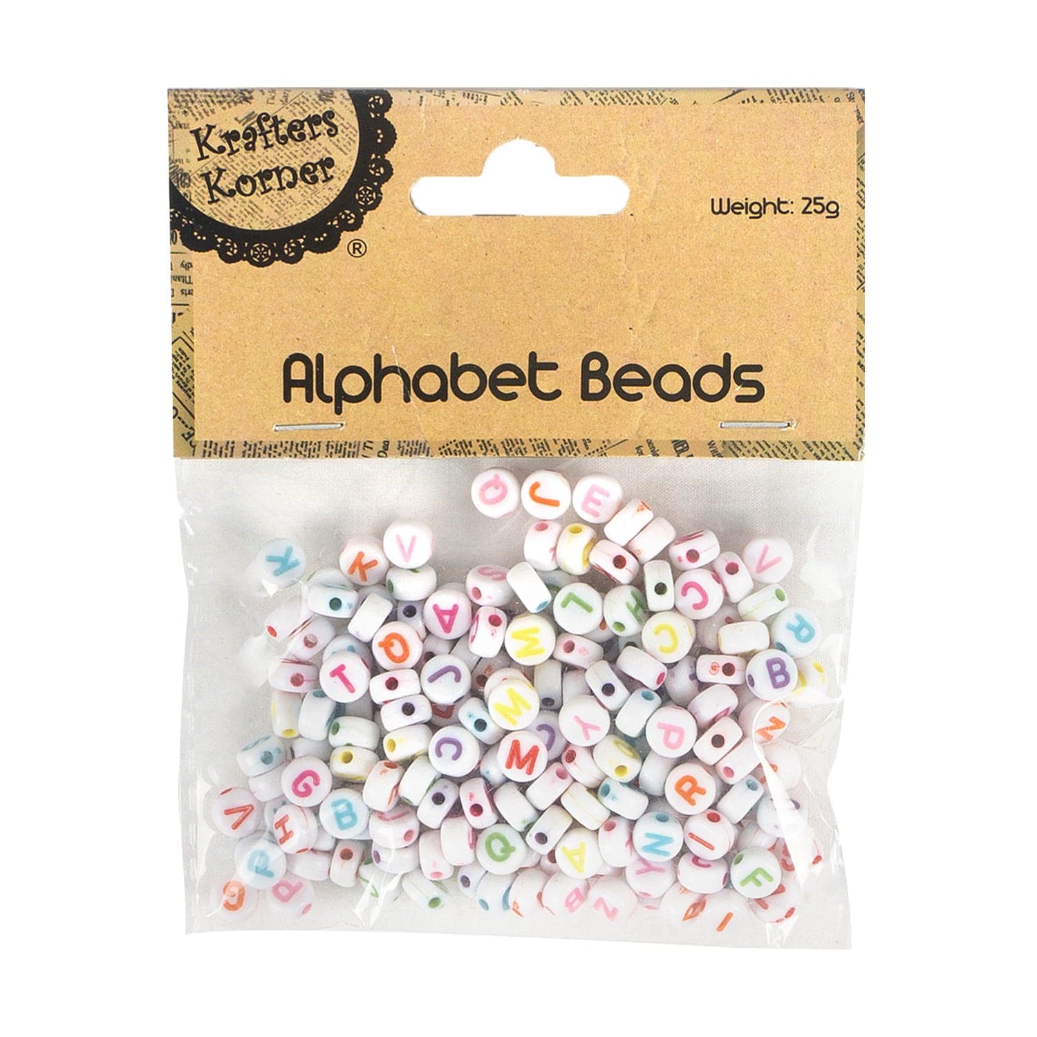 The Best Selection for Krafters Korner Alphabet Beads With Letters 25g Jem