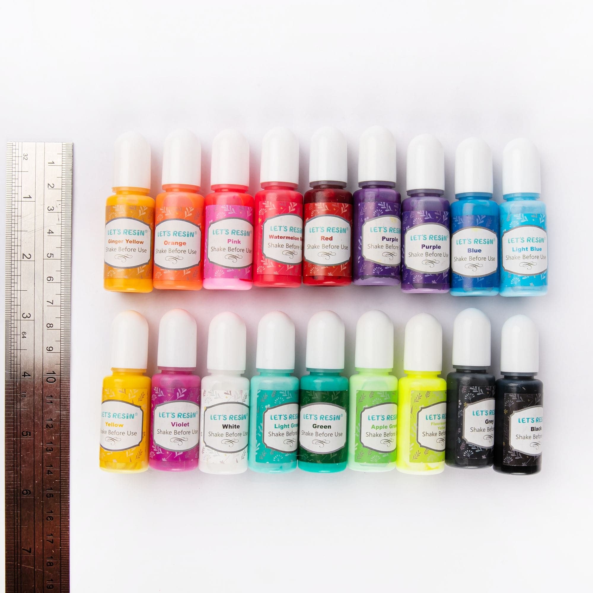 Lets Resin Translucent Liquid Pigment Dye- 16 colours x 10ml each