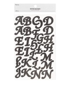 Purchase the most Large Elegant Font Letter Stickers Black 158 Pc 151 you  can for sale