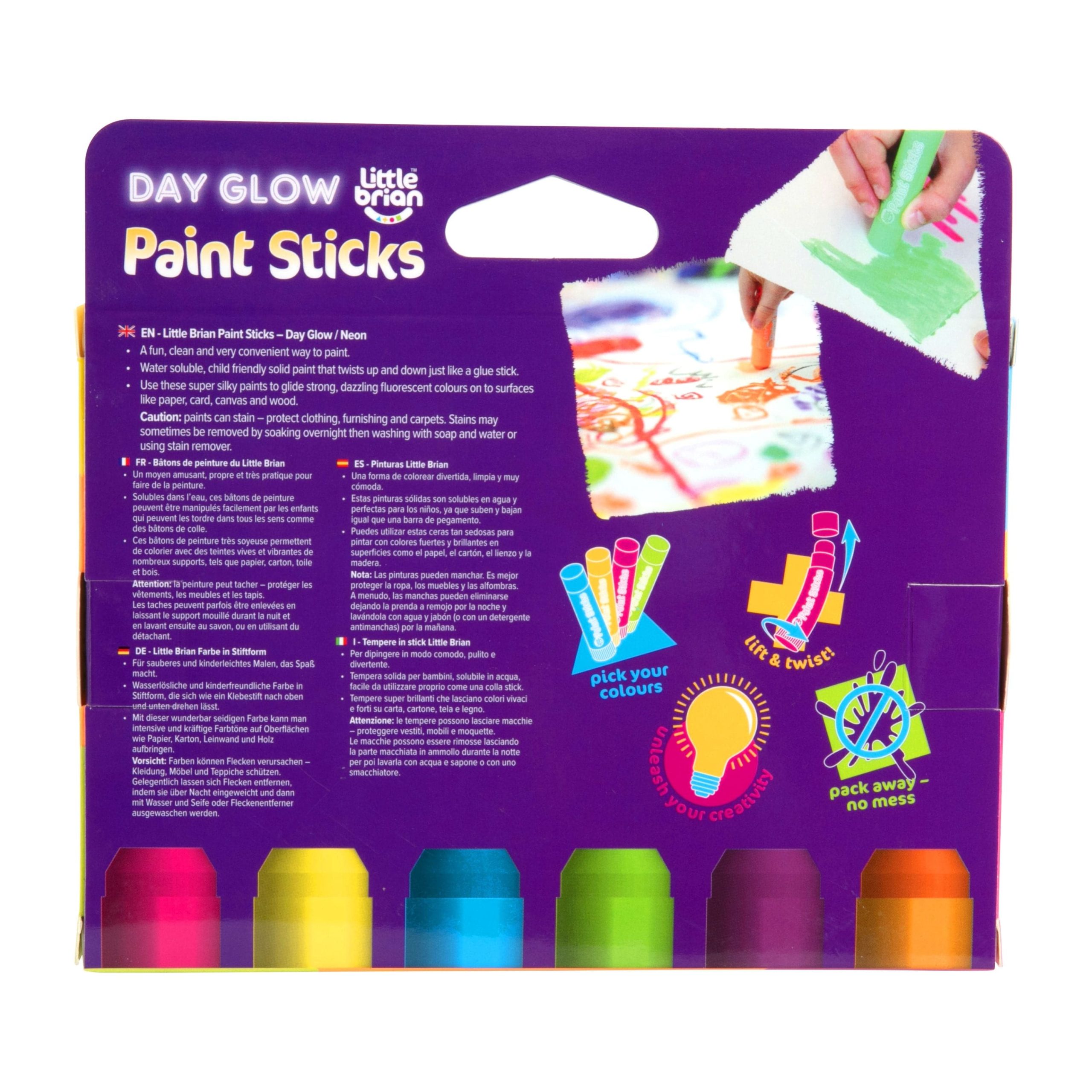We have a large selection of Little Brian Paint Sticks - Day Glow