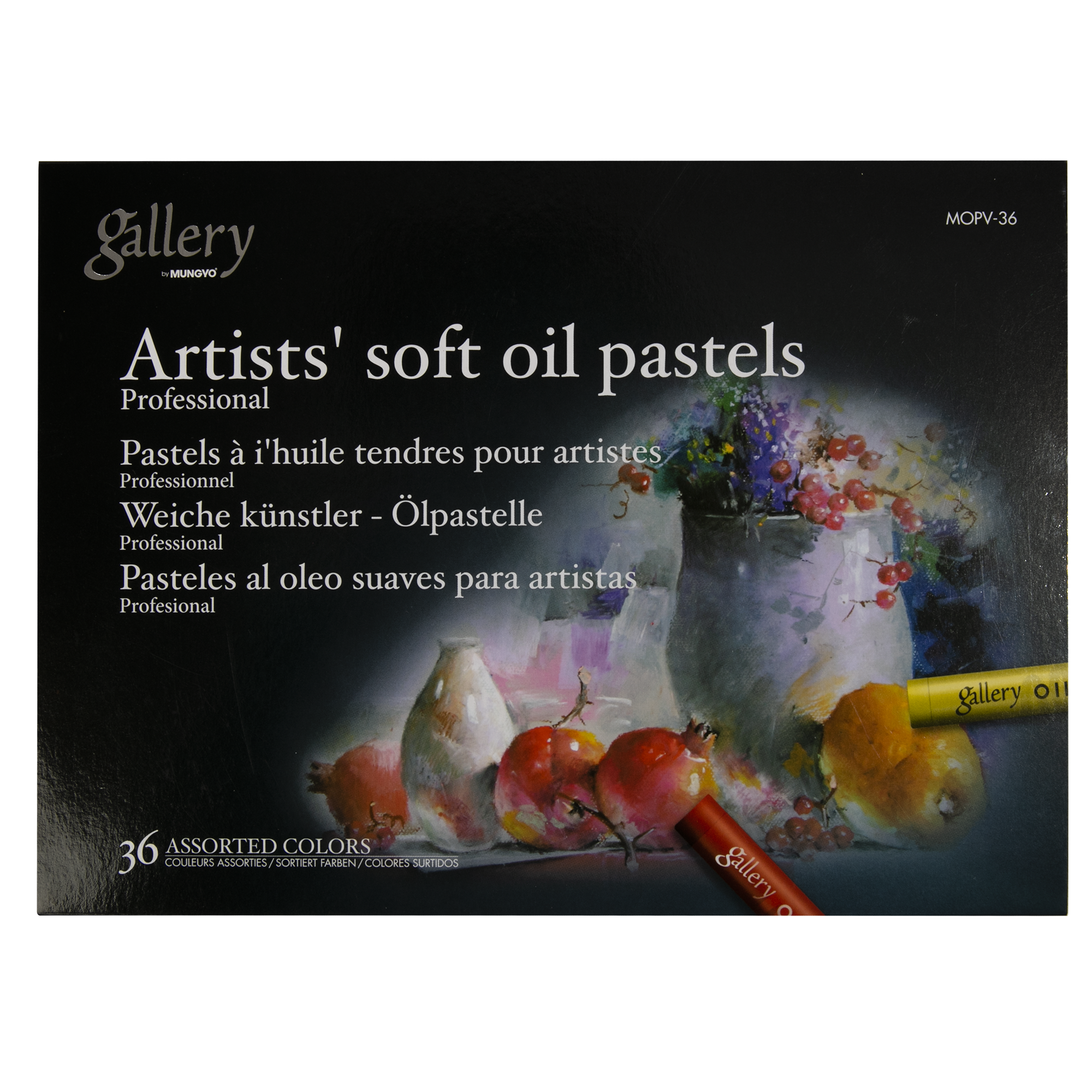 Mungyo Oil Pastels in Assorted Colours 11 x 70 mm (Pack of 36)