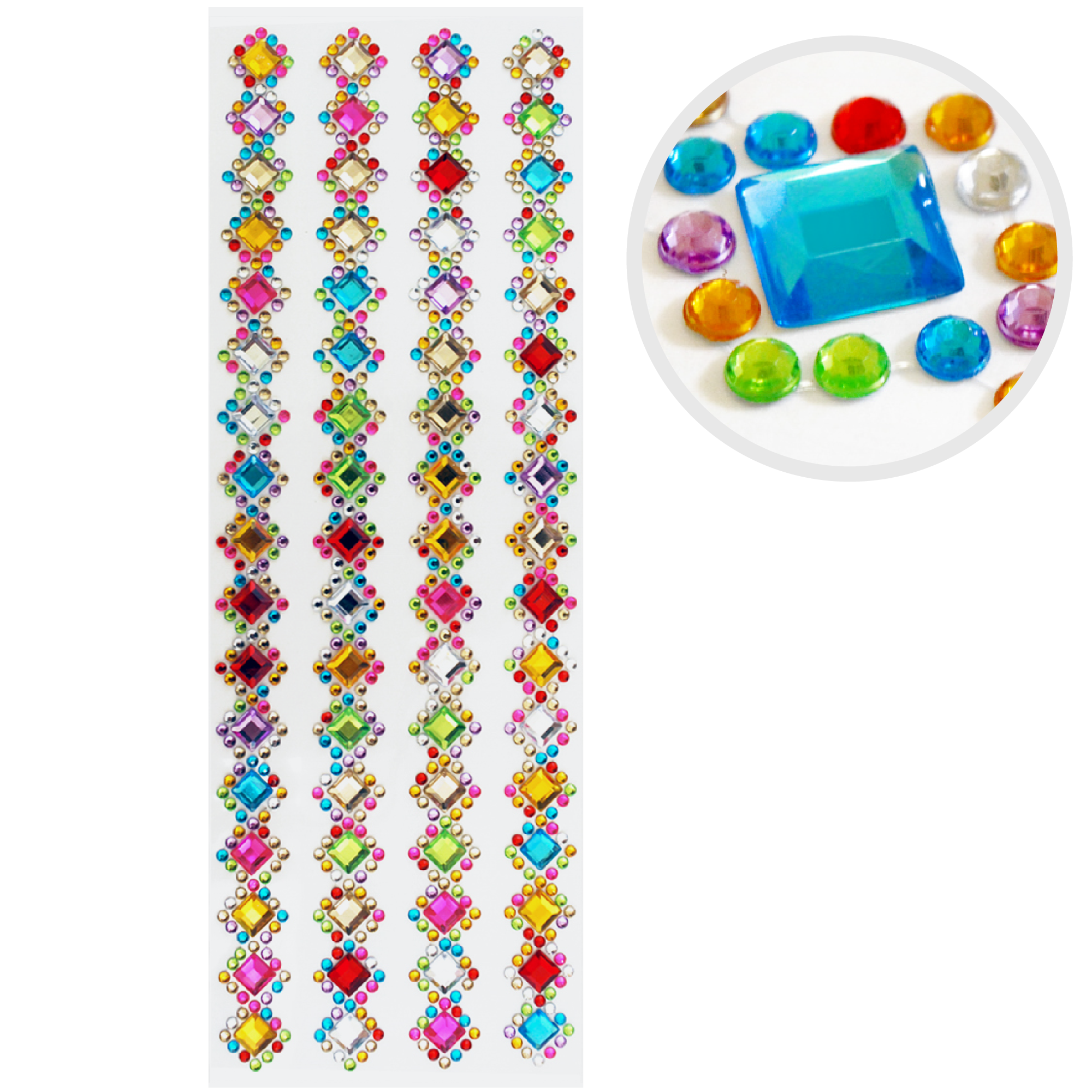 Jolee's Bling Border Stickers: 4 Pcs Jolee's All That Bling Border Sticker  Sheets Bling Stickers Pearl Border Stickers 13-217 