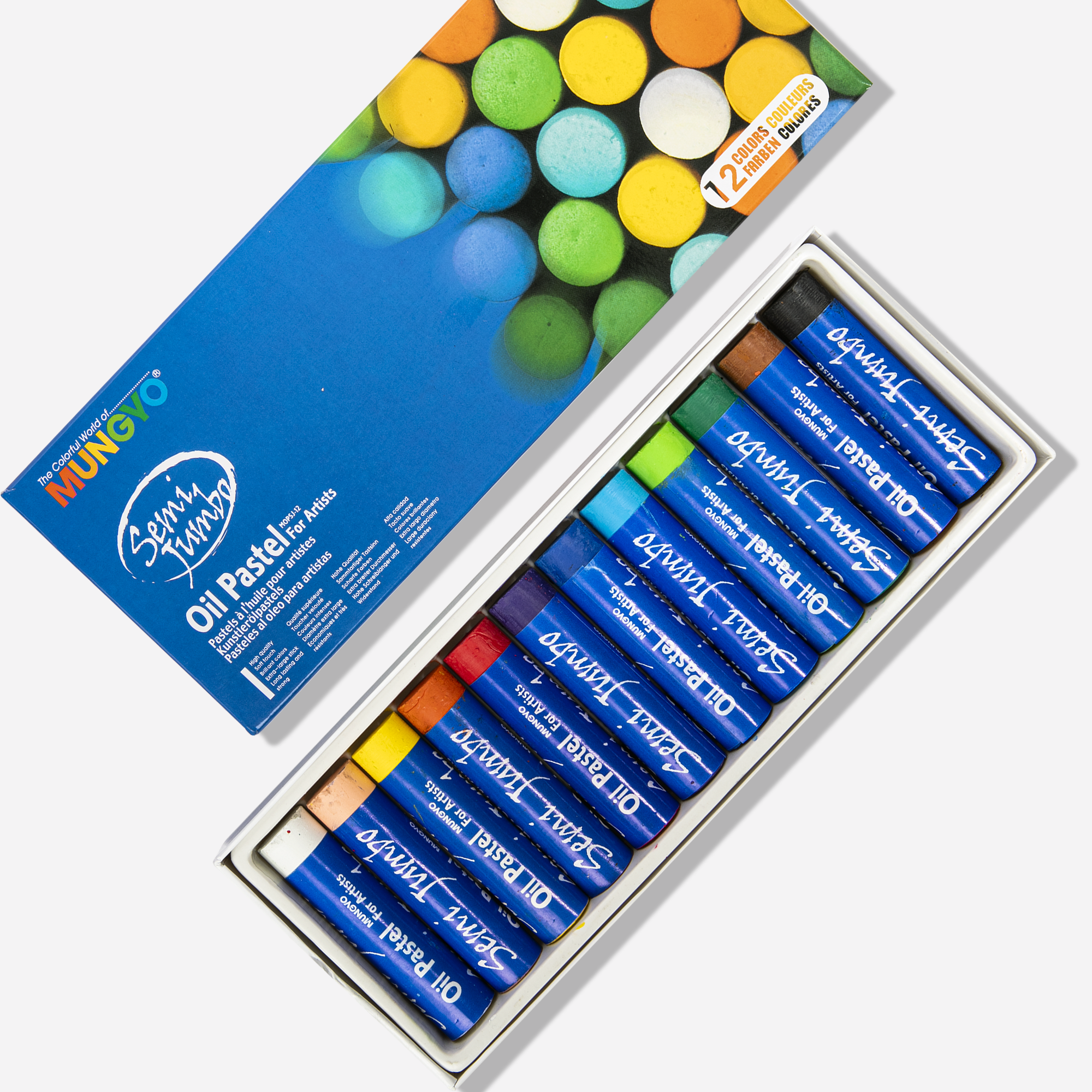 Buy the newest Mungyo Semi Jumbo Oil Pastels Set of 12 569 at Great Prices
