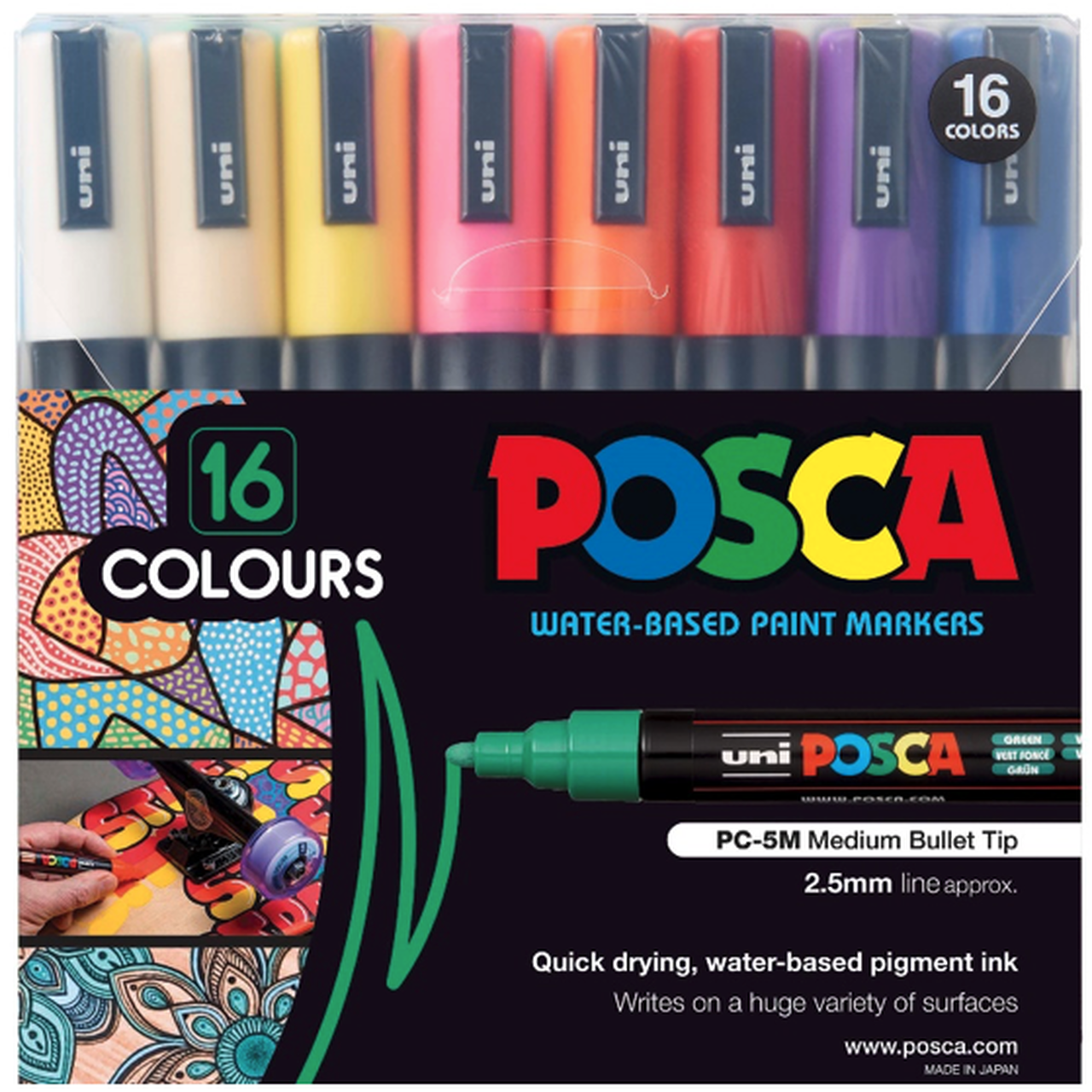 Buy the newest Posca Pc5M 16 Piece Assorted Set 959 products at