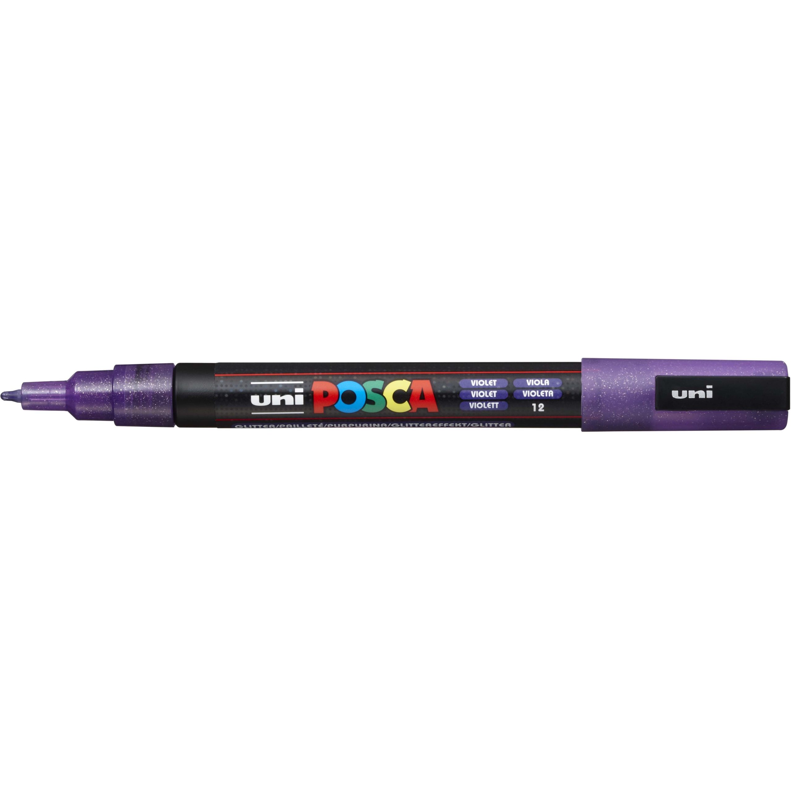 Uni POSCA PC-3ML Glitter Paint Marker Art Pen - All Colours - Buy 4 Pay for  3