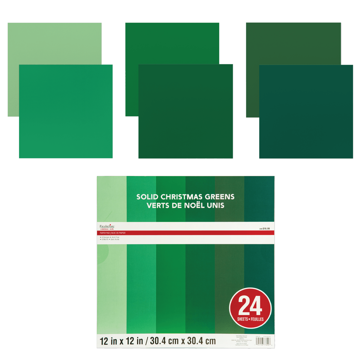 Recollections 12 Pack: Forest Cardstock Paper Pad, 8.5 x 11