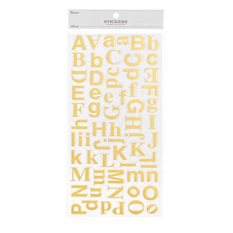 Small Mixed Helvetica Letter Stickers Gold 128 Pc 151 Shop smarter