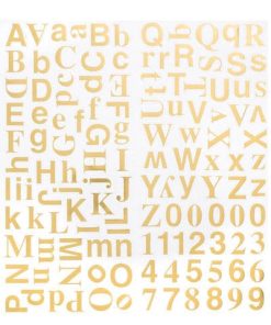 Small Mixed Helvetica Letter Stickers Gold 128 Pc 151 Shop smarter