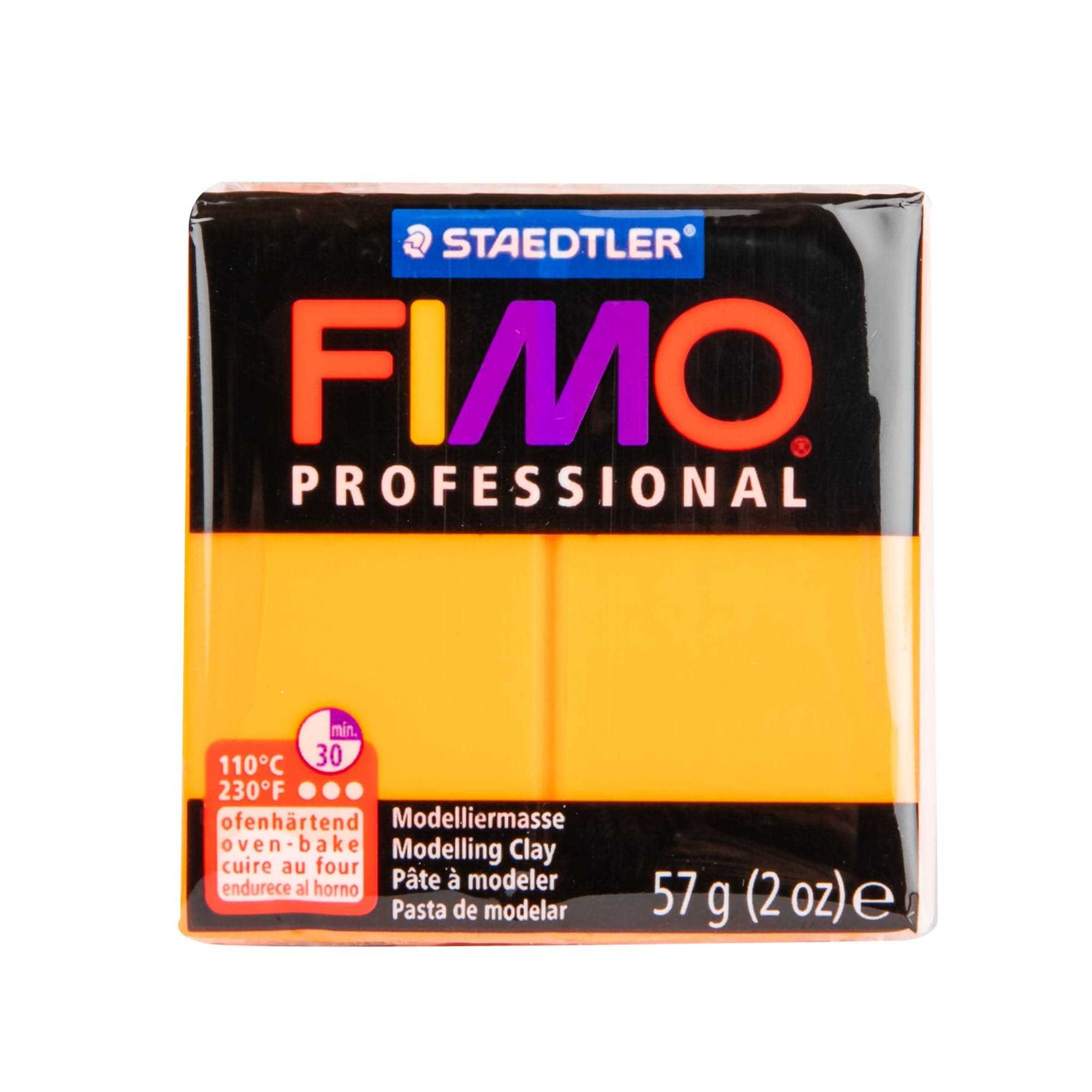 Staedtler Fimo Professional Soft Polymer Clay 56.7g-Orange 956 Unlocking  the Power of Innovation Unlocking Innovation Power