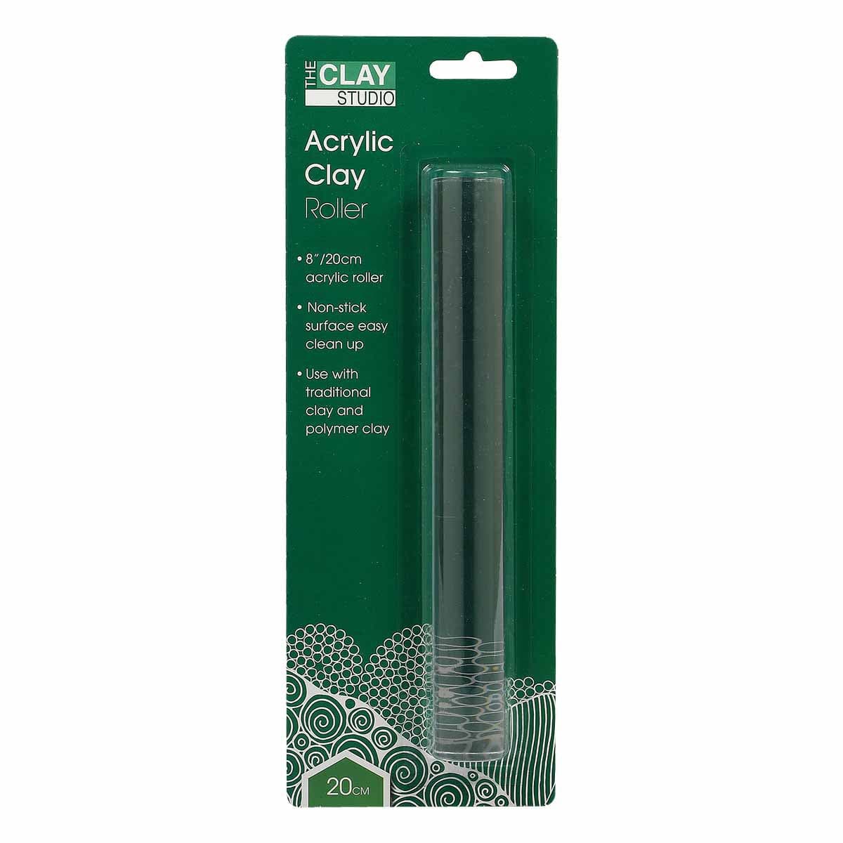 Find Your The Clay Studio Acrylic Clay Roller 20cm 637 and Shop to