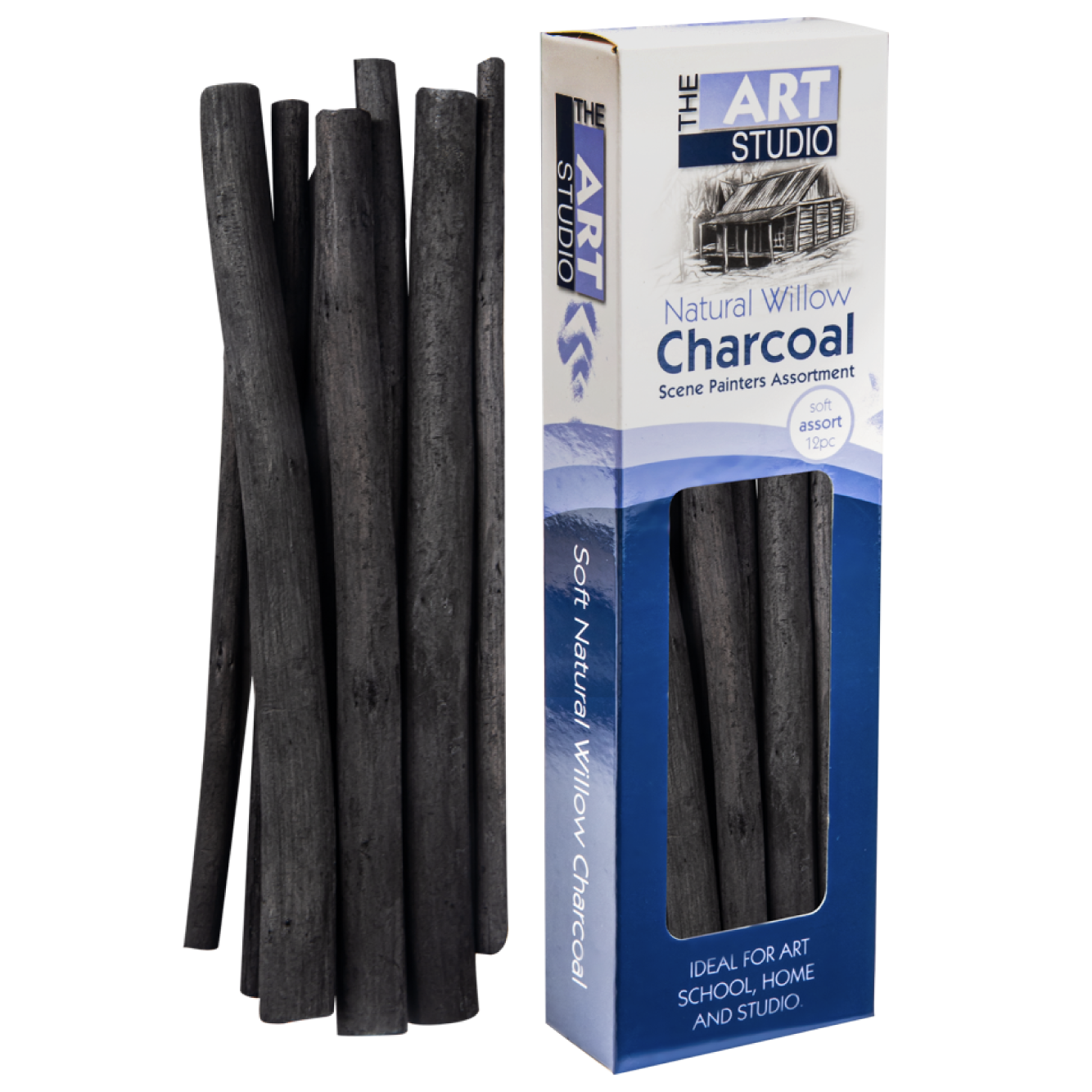The Most The Art Studio Natural Willow Charcoal Scene Painters Assorted  Sizes 12 Pieces 637 is Now available at a price that is unbeatable