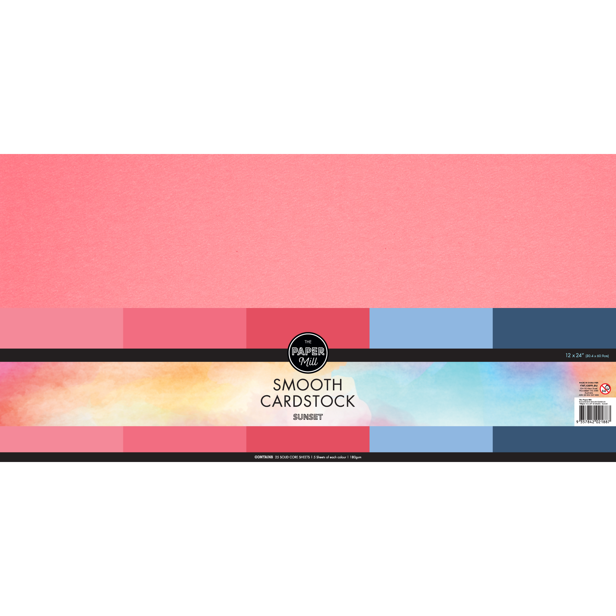 Sunset - Smooth Cardstock Paper Pad - 6x8 - Bundle of 3 Paper Pads