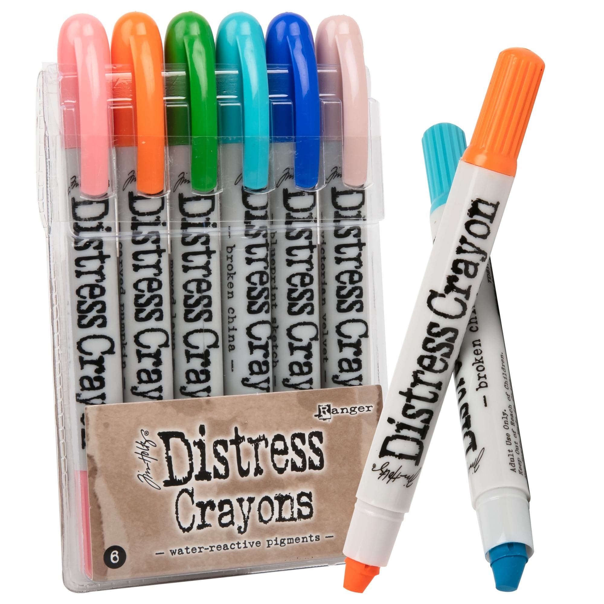 Tim Holtz Pearlescent Distress Crayons: Holiday, Set #5 (TSCK84389)