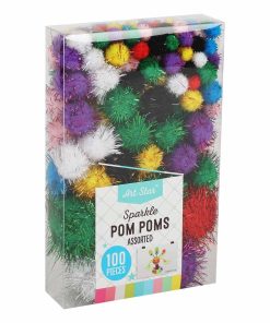 Sparkling Pastel Pom Poms (25)* – Inspire-Create