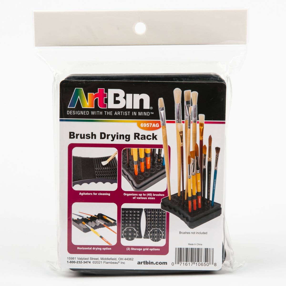 ArtBin Brush Drying Rack - Black